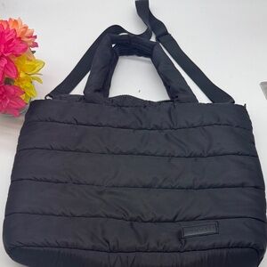 Bugatti Black Quilted Tote Computer  Bag
